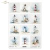 Latarnia morska, wybrzeże, morze, ocean, nawigacja, architektura, pejzaż, akwarela*Lighthouse, coast, sea, ocean, navigation, architecture, landscape, watercolor